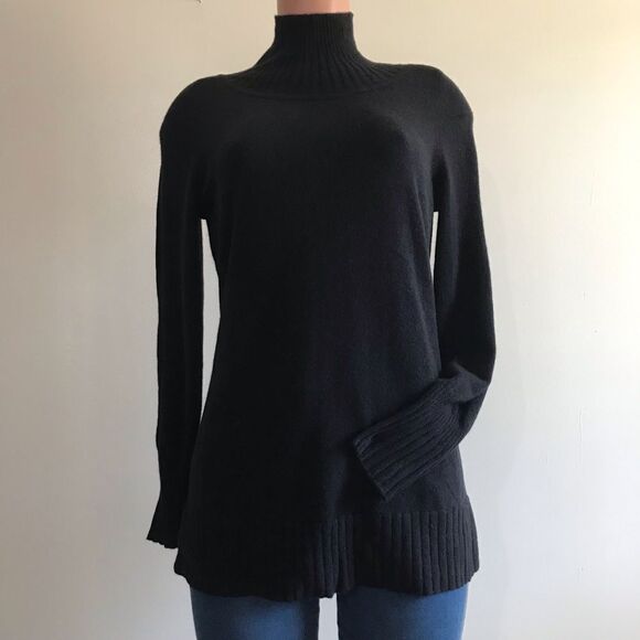 Isaac Mizrahi Live! 2-Ply Cashmere Turtleneck Sweater - Picture 1 of 6
